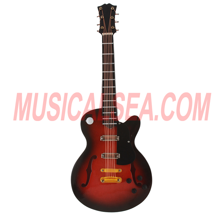 Miniature Wood gradient guitar model decorati